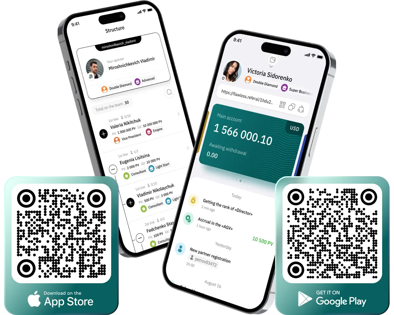 Мобильное приложение для МЛМ бизнеса